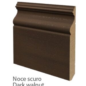 Battiscopa in legno Col. Noce scuro h. 12 cm.